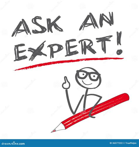 Ask An Expert Stock Illustration Illustration Of Information 36577222