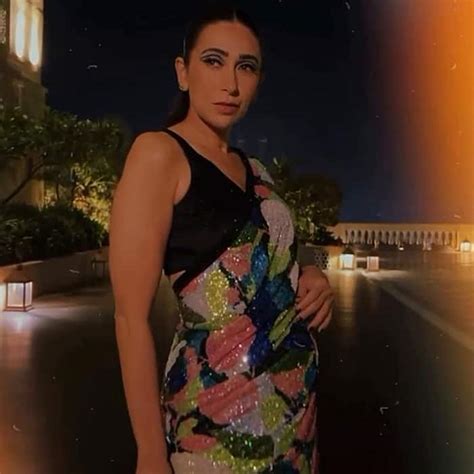 Karisma Kapoor Is A Riot Of Colours In A Glamourous Sequins Sabyasachi Saree See Stunning Pics