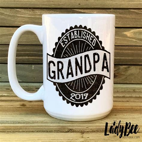 Grandpa Mug Fathers Day Mug Travel Mug New Grandpa Grandpa Etsy