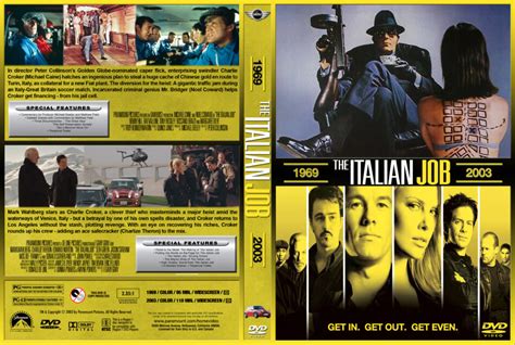 The Italian Job Double Feature Dvd Cover R Custom
