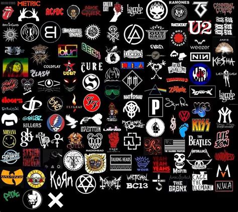Band Logo Collage By Rjcool123 On Deviantart Band Logos Collage Rock