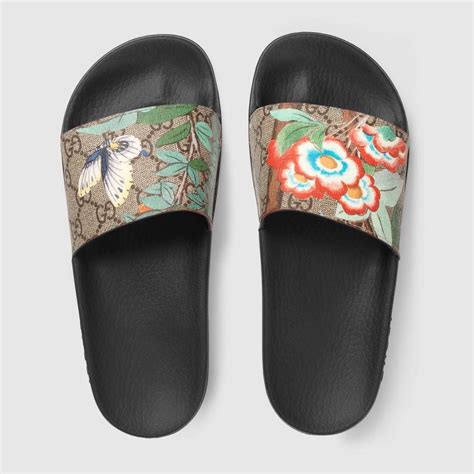 Shop The Womens Gucci Tian Slide Sandal By Gucci A Slide Sandal In