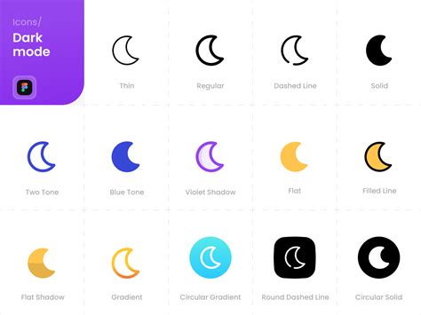 Dark Mode Icons Pack Uplabs
