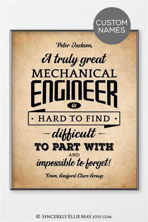 A Truly Great Mechanical Engineer Is Hard To Find Quote Wall Art