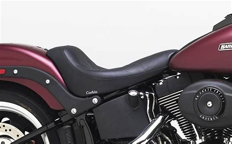 Hollywood solo comes standard with genuine leather seating in your choice of colors and styles (shown on this page in our standard mercedes leather). Corbin Motorcycle Seats & Accessories | HD Softails | 800 ...