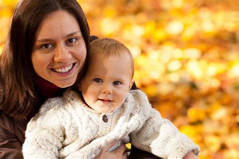 Mom And Child In Autumn Free Stock Photo Public Domain Pictures