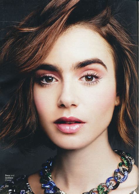 Lily Collins Glamour Magazine Uk May 2015 Issue Lily Collins