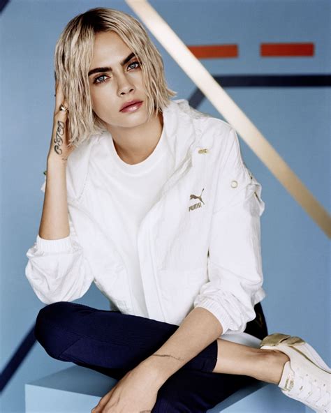 Cara Delevingne For Puma Suede Bow Varsity Trainer Campaign 2018