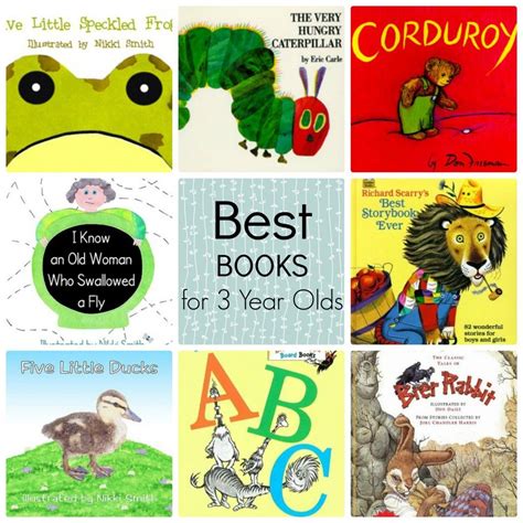 The Best Books For Three Year Olds Fun Education Preschool Kids