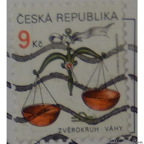 Visas pour la république tchèque. République Tchèque 00212 balance 9Kc de 1999 : Timbres ...