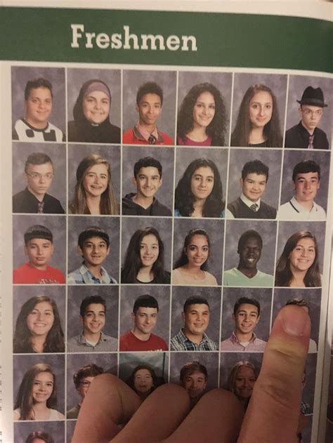 Kid In My Old Yearbook Had 2 Pictures In The Yearbook With And Without
