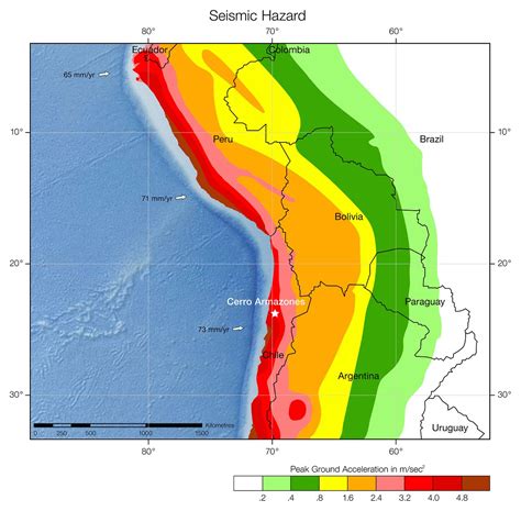 Seismic Hazard In Chile Eso