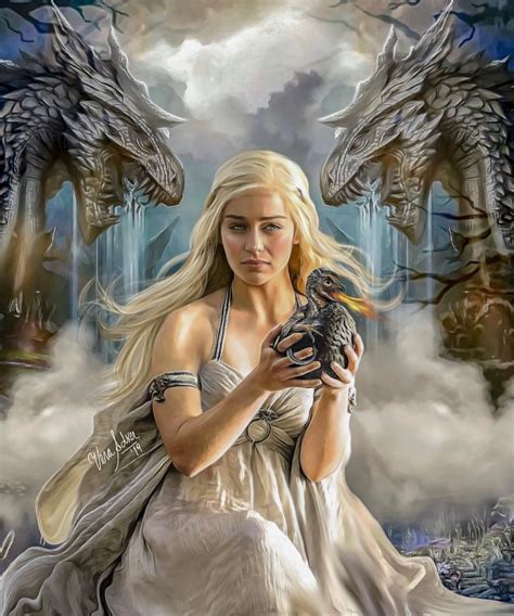 Mother Of Dragons Daenerys Targaryen Art Game Of Throne Daenerys Game