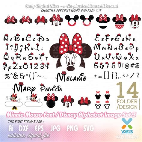 Mickey And Minnie Mouse Font Walt Disney Font Alphabet Svg Files From My Xxx Hot Girl