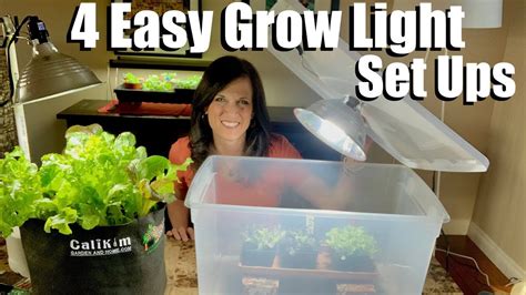 4 Easy Grow Light Set Ups For Starting Seeds Indoors Spring Garden