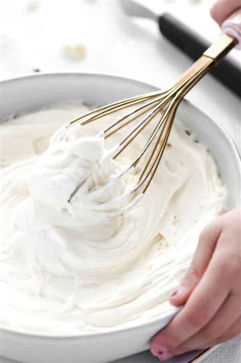 White Chocolate Ganache Whipped Cream Frosting Photo What The Fork