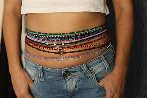 African Waist Beads Set With Claspwaistbeads For Weight Loss Etsy