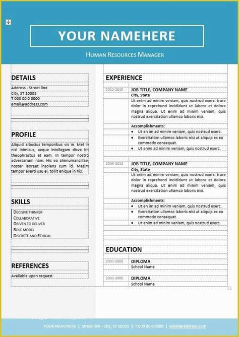 Free Resume Templates Editable Of The Editable Resume Template Templates Word