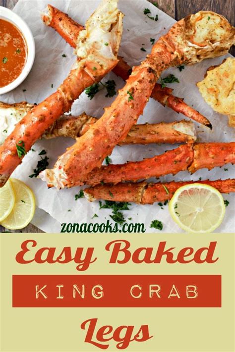 Easy Baked King Crab Legs Crab Legs Recipe Baked Crab Legs King
