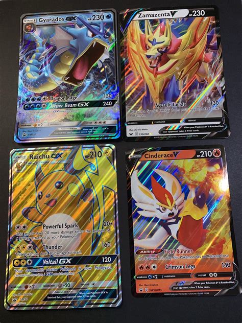 Pokemon Cards Ultra Rare Pack 10 Assorted Card Lot Ex Gx Vmax