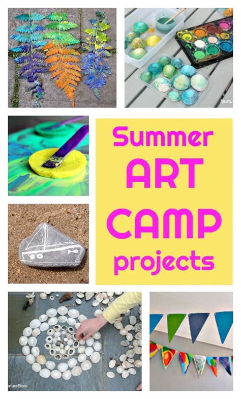 Summer Art Camp Ideas Art Camp Projects Summer Arts And Crafts Art