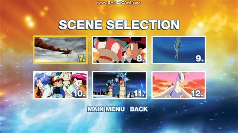 pokemon the movie 2000 dvd menu walkthrough youtube