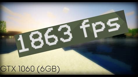 Minecraft Nvidia Geforce Gtx 1060 Fps Test Youtube