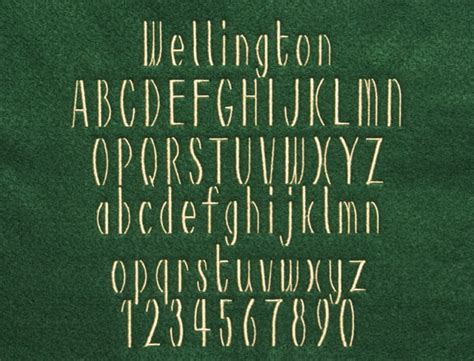 Hillside Graphics And Embroidery Embroidery Font Samples Wellington