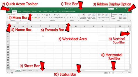 What Are The Basic Parts Of Excel Window