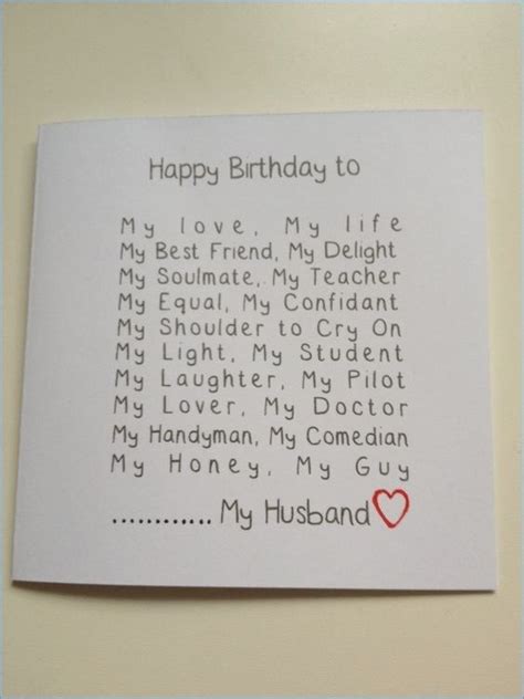 20 Husband Birthday Card Image Design Display Style Candacefaber