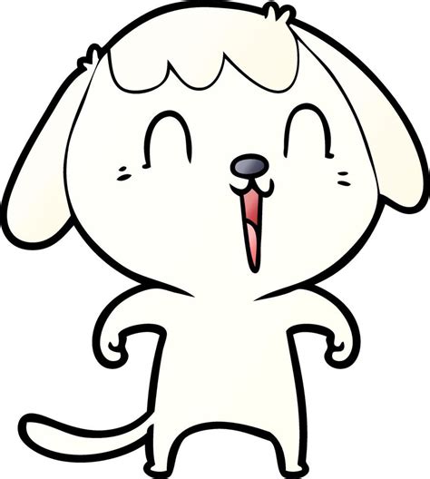 Cute Cartoon Dog 12546932 Vector Art At Vecteezy