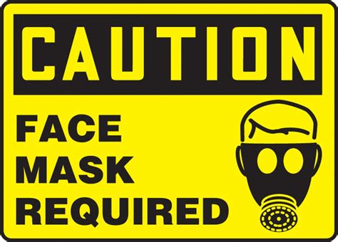 ✓ free for commercial use ✓ high quality images. Face Mask Required OSHA Caution Safety Sign MPPE462