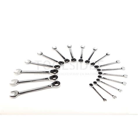 HBM 17 Piece Ring Ratchet Wrench Set Inlay For HBM Tool Trolley