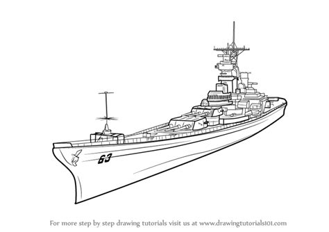 Uss Missouri Coloring Page Coloring Pages