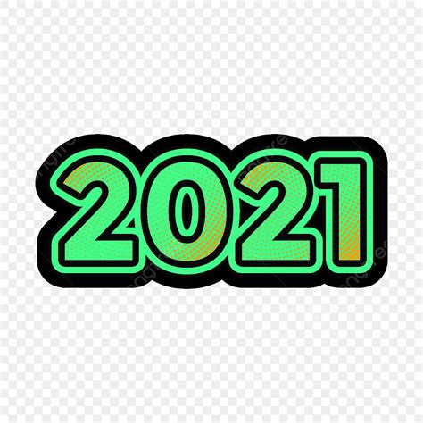 Modern Typography Vector Design Images Modern 2021 Year Number