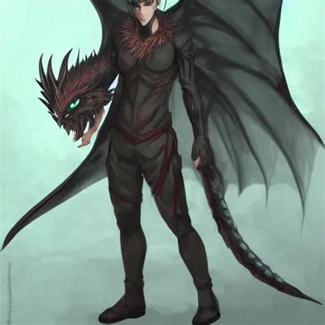Full Body Anime Style Human In Dragon Form Bald Fire Stable Diffusion OpenArt