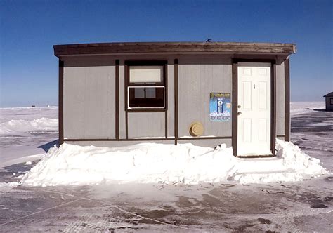 Enjoy the winter outdoors with a fishing cabin on the ice. Rocky Reef Fishing Resort Ice Fishing/Fish House Rental #1 ...