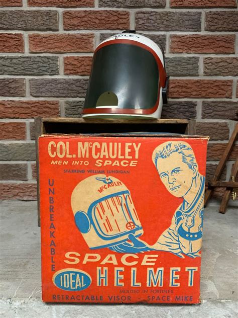 1960 Col Mccauley Men Into Space Helmet Ideal Toy Corp Retro Space