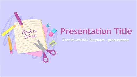 Free Back To School Powerpoint Template Prezentr Powerpoint Templates