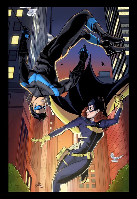 Nightwing And Batgirl Domestika