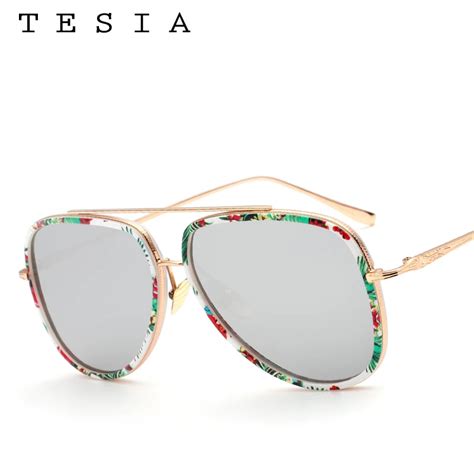Buy Tesia New Luxury Sunglasses Aviation Oversized Glasses Women Man T888 From