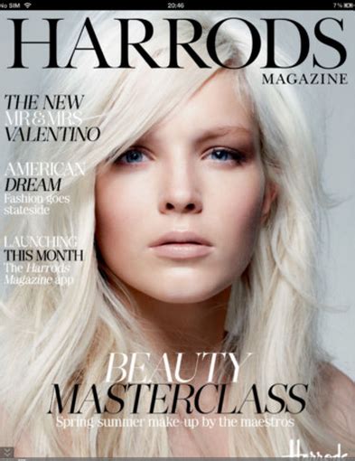 Love This Harrods Magazine Cover Summer Makeup Fashion Cover Harrods
