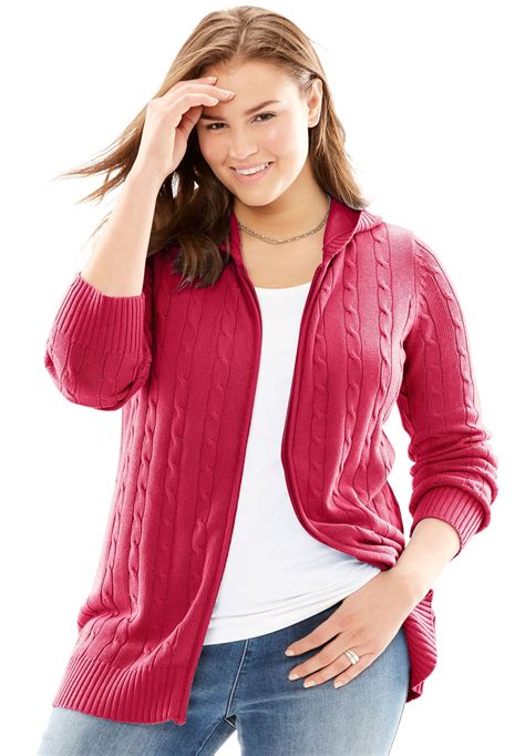 zip front cardigan women s plus size clothing plus size outfits cardigans for women