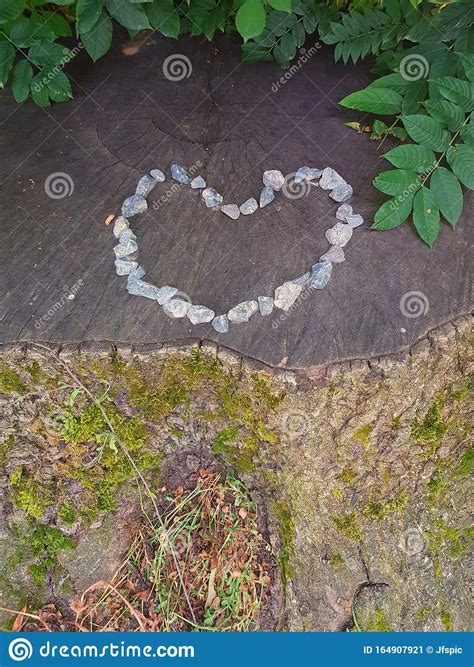 Stones Shaped Into A Heart Stock Image Image Of Grain 164907921