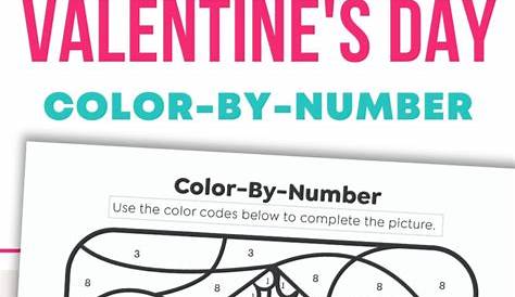 Valentine's Day Color By Number: Free Printable PDF - Fun Loving Families