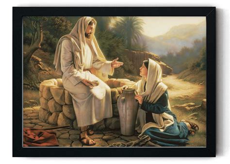 Buy Living Water Print By Simon Dewey Jesus Painting Picture Of