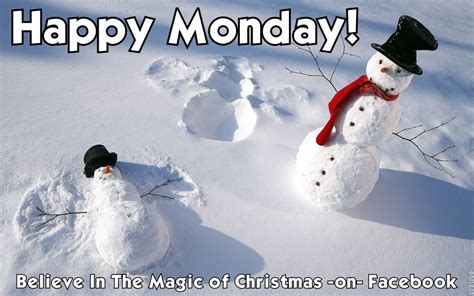Happy Monday Snowmen Quote