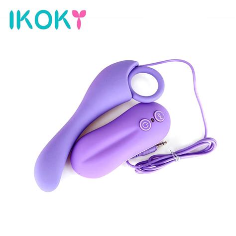 Ikoky Vibrant Anal Plug Remote Controll Prostate Massager 10 Mode Silicone G Spot Massage Anal