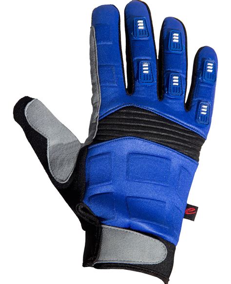Full Finger Mountain Bike Gloves Blue Mens Cycling Jerseys Womens