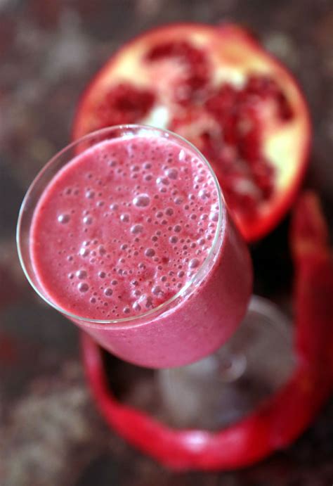 Pomegranate And Cherry Smoothie Recipe Green Smoothie